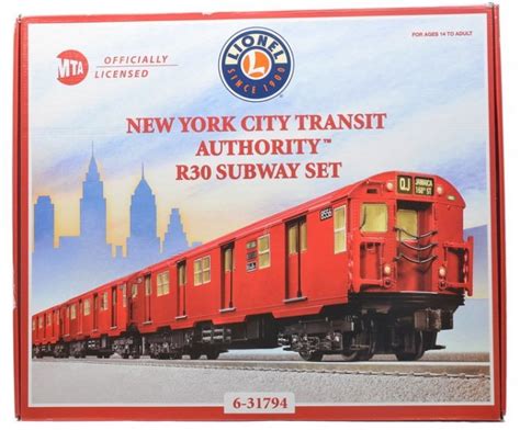 Lionel 31794 NYC Transit Authority R30 Subway Set : Lot 2525