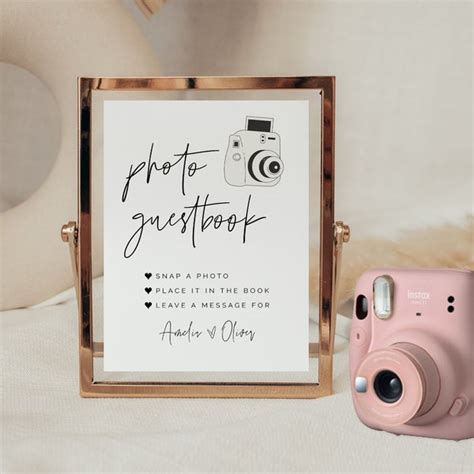 Polaroid Guest Book And Camera Etsy