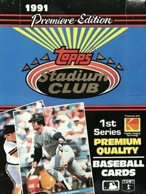 12 Most Valuable 1991 Topps Stadium Club Baseball Cards Old Sports Cards