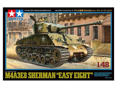 TAMIYA 32595 U.S SHERMAN M4A3E8 EASY EIGHT MEDIUM TANK 1/48 SCALE ...