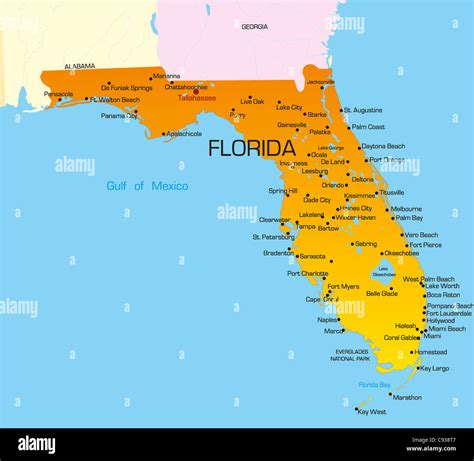 Detailed Florida State Map