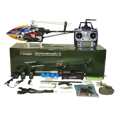 Gleagle 480n 24g 6ch Rc Fuel Helicopter Rtf Dfc 15 Engine 180cc