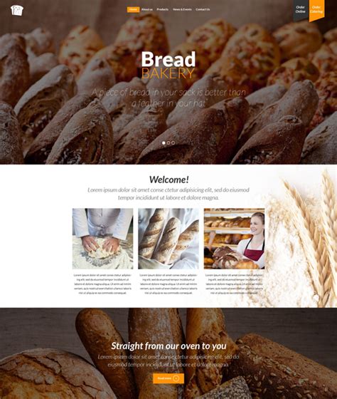 5 of the Best Bakery Bootstrap Website Templates – down