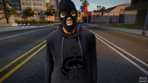 Skin Gangstar Balaclava V Para Gta San Andreas