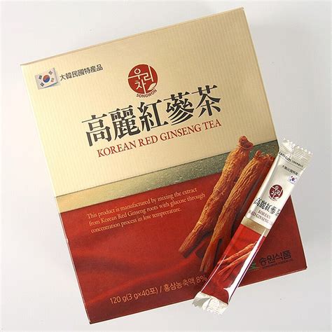 Korean Specialties Red Ginseng Extract Granule Tea 3g X 40 Stick Pack