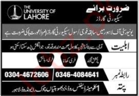 The University Of Lahore Uol Job Job Advertisement Pakistan