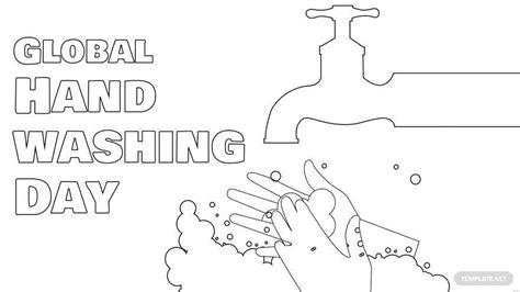 Global Handwashing Day Drawing Background in Illustrator, PDF, PSD, SVG ...