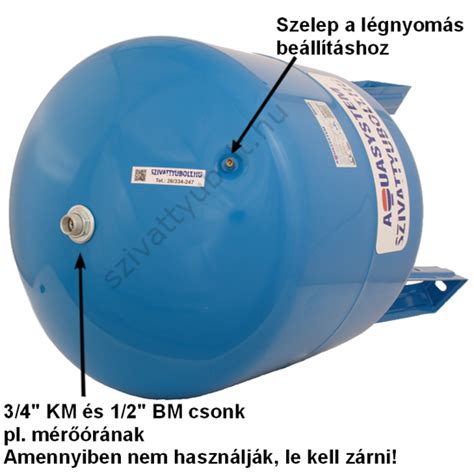 Aquasystem VAV 100 hidrofor tartály (ÁFA érték visszatérítéssel) 82.170 ...