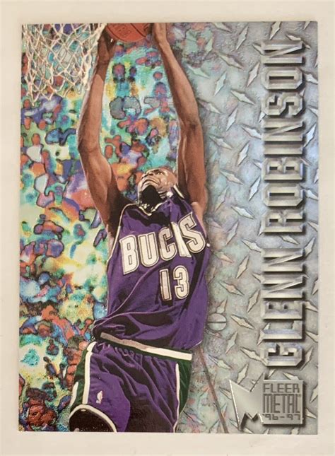 1996 97 Fleer Metal Basketball 57 Glenn Robinson Milwaukee Bucks EBay