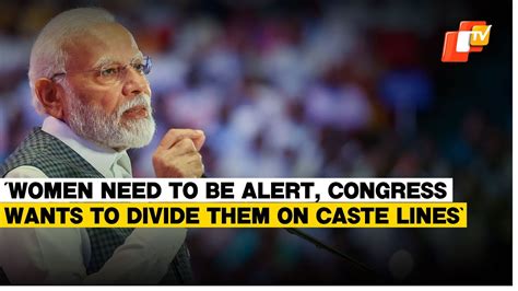 Congress Dividing Women On Caste Lines PM Modi Hails Womens Quota Law