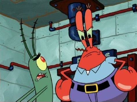 Plankton And Mr Krabs