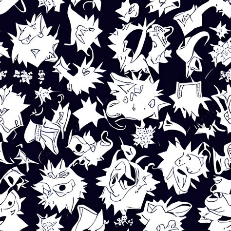 Anime Pattern Graphic · Creative Fabrica