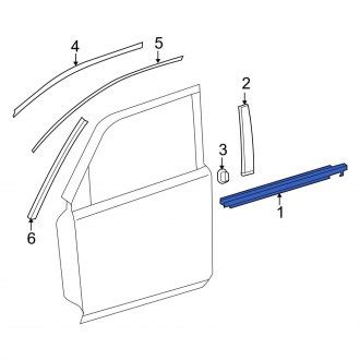 Toyota Runner Door Moldings Side Edge Belt Carid