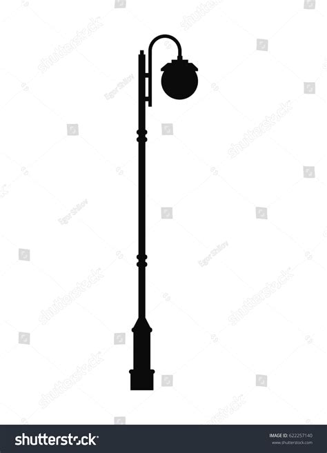 Street Lamp Silhouette Stock Vector (Royalty Free) 622257140 | Shutterstock