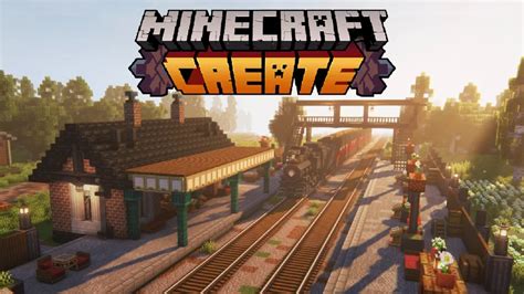 Create Mod | British Style Train Station (Tutorial) Minecraft Map