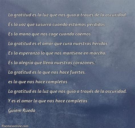 Mejores Poemas Sobre La Gratitud Poemas Online