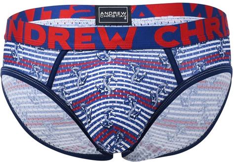 Andrew Christian Anchor Mesh Brief W Almost Naked Maat S Heren Ondergoed Slip Bol