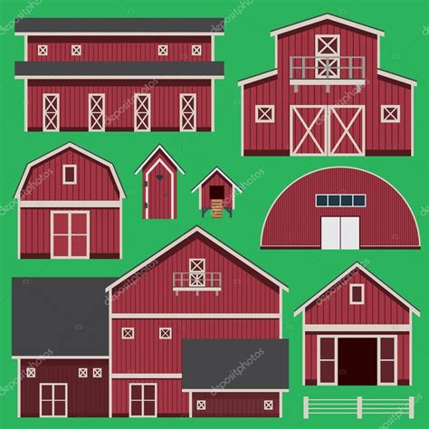 Buildings Set With Farm Stock Vector Image By ©denisdubrovin 51299515