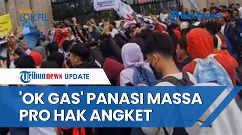 Massa Pelajar Sma Mahasiswa Joget Ok Gas Di Depan Pendemo Yang