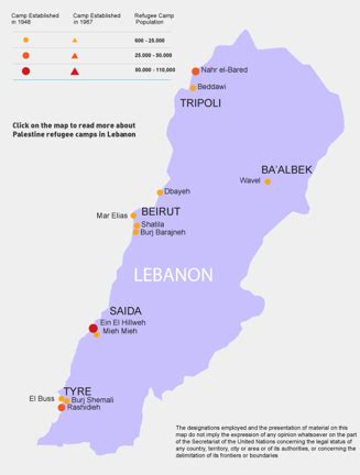 Peta Kamp Pengungsian Palestina Di Libanon Adara Relief International