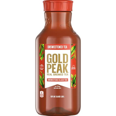 Buy Gold Peak Unsweetened Black Iced Tea Drink 52 Fl Oz Online At