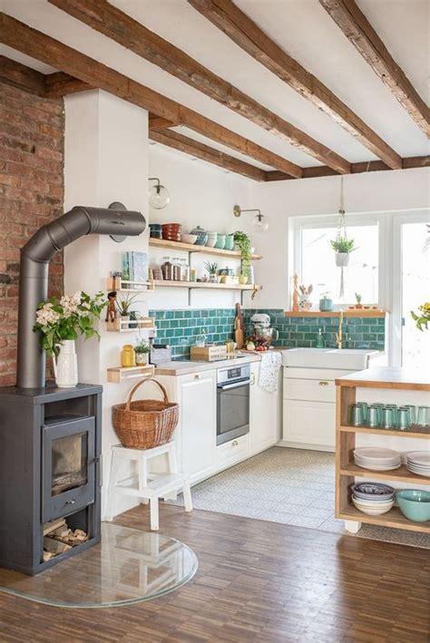 37 Gorgeous And Inviting Modern Country Kitchens Digsdigs