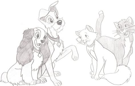 Lady Tramp And The Aristocats By Kt Jadeblaze On Deviantart Cat And