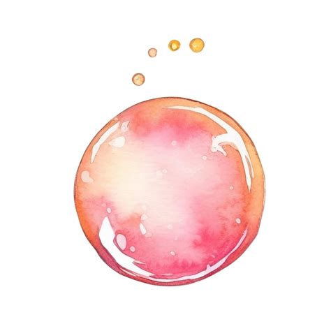 Premium Psd Soap Bubbles Isolated Watercolor Illustration