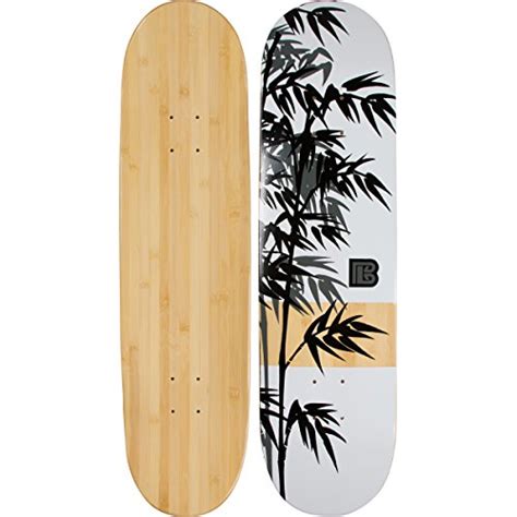 Bamboo Skateboards Moso Graphic Skateboard Deck, Natural, 8.0"