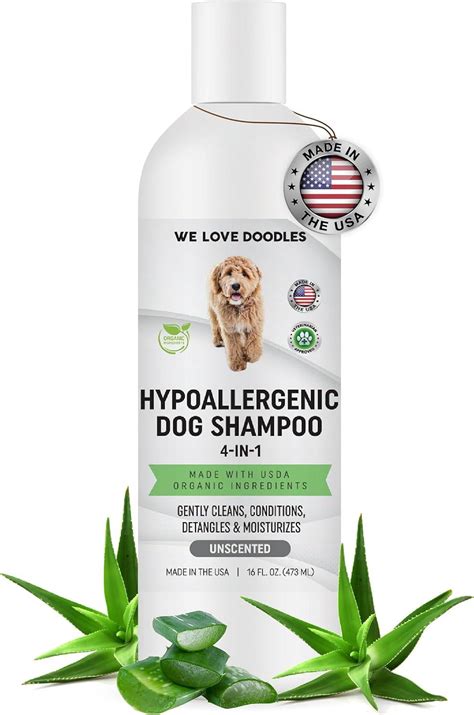 Hypoallergenic Dog Shampoo, Conditioner, and Detangler | Made in USA