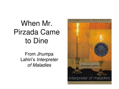When Mr Pirzada Came To Dine Summary