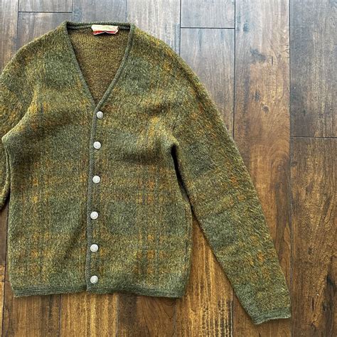 Vintage Jantzen 1960s Wool Mohair Cardigan Sweater Gr… Gem