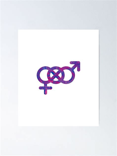 Poster Symbole Infini Bisexuel Gay Pride Lgbt Streetwear Par Phoxydesign Redbubble