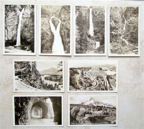 Lot Of Vintage Rppc Real Photo Postcards Columbia River Hwy Oregon