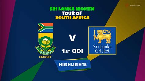 Highlights 1st Odi South Africa Women Vs Sri Lanka Women Saw Vs Slw