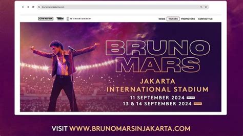 Hari Ini Link Dan Cara Beli Tiket Konser Bruno Mars Di Jakarta Dibuka