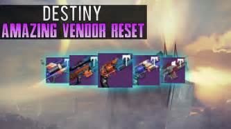 Destiny Weekly Vendor Reset God Roll Palindrome Best Vendor Weapons