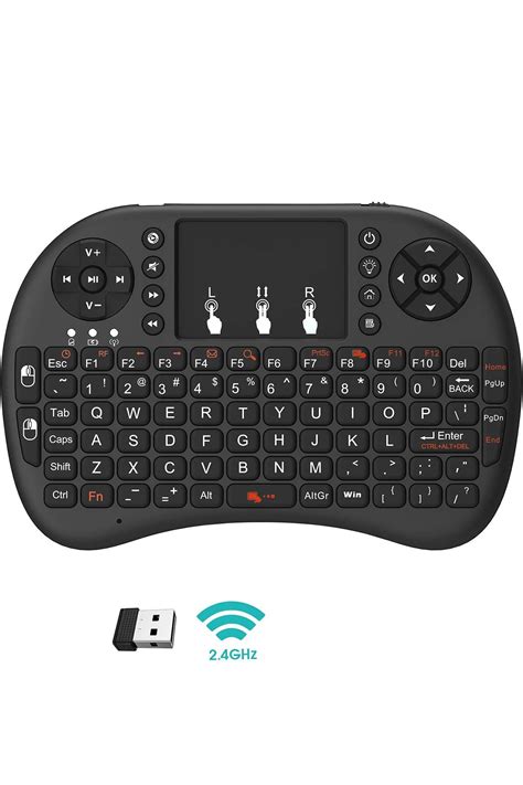 Benefse Kablosuz Bluetooth Türkçe Siyah Mini Klavye Mouse Smart Tv Box