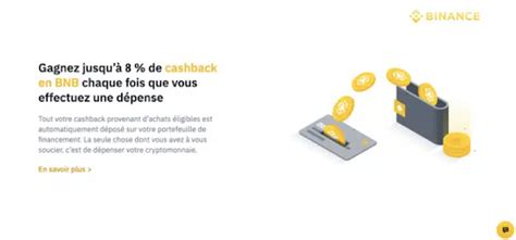 Carte Binance Cashback