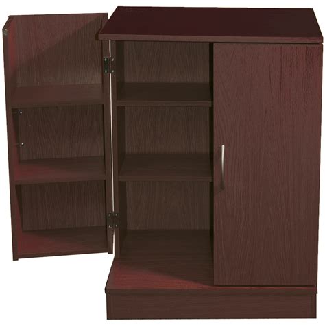 COLUMBUS - Double Door 324 CD 213 DVD Media Storage Cabinet - Dark Oak