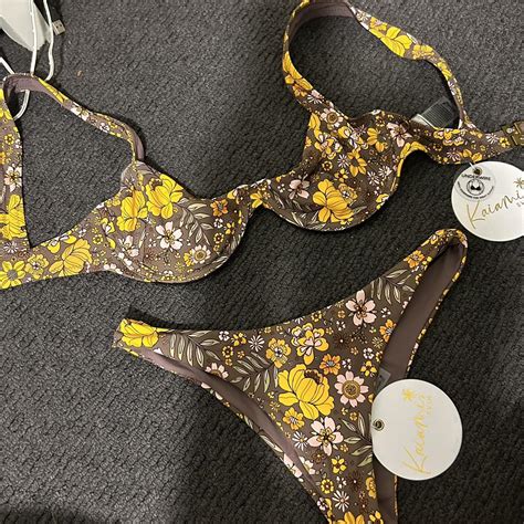 Kaiami Swim Bikini Set Never Worn Both Still Have Depop