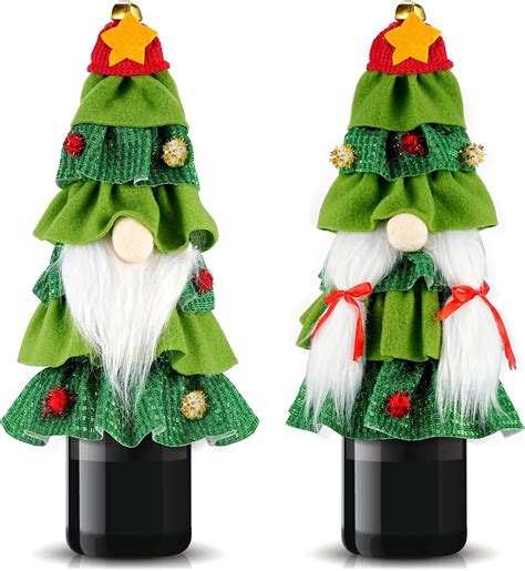 Christmas Wine Bottle Covers Augot 2 Pcs Xmas Wine Bottle Covers Bags