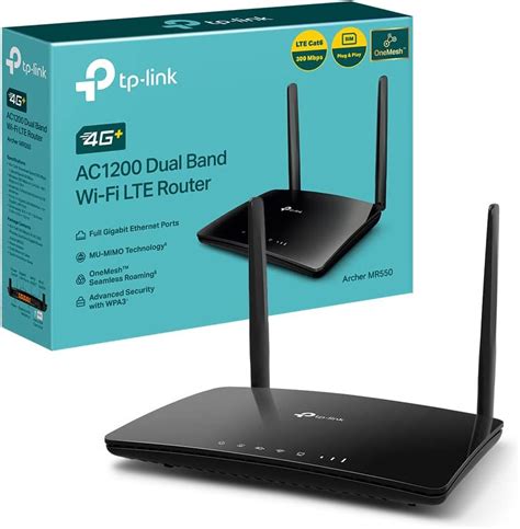 TP Link Archer MR550 Router 4G Cat6 300Mbps Wi Fi AC1200 Dual Band