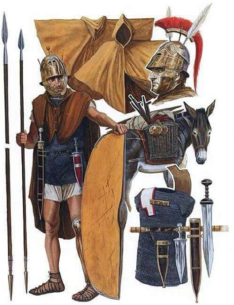 Armamento Y Equipamiento De Un Triario Romano Triarii Triarius