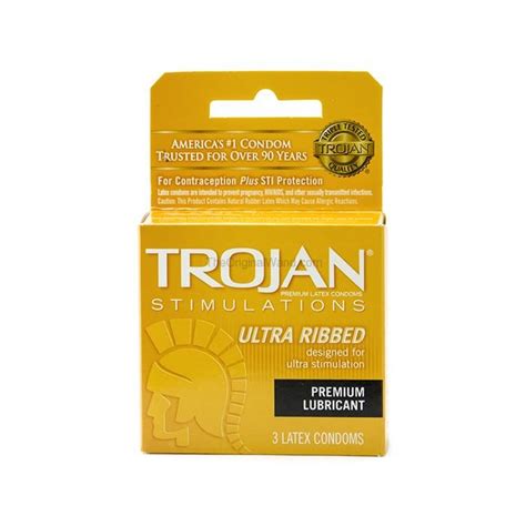 Trojan Ultra Ribbed Condoms Pack Theoriginalwand