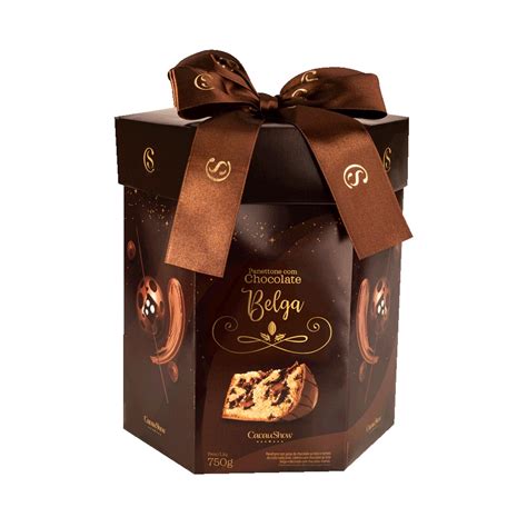 Panettone Premium Belga 750g Cacau Show Shopee Brasil