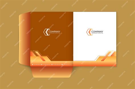 Premium Vector Professional And Modern Corporate Presentation Folder