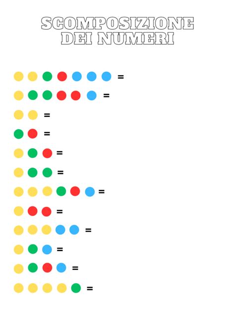 Scomposizioni Numeriche Migliaia Centinaia Decine Unit Edudoro