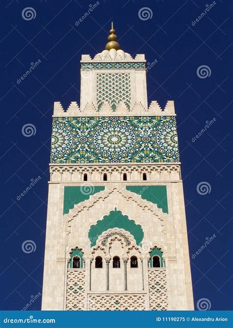 Casablanca, Morocco. Mosque Hassan II Arcade Gallery Stock Photo