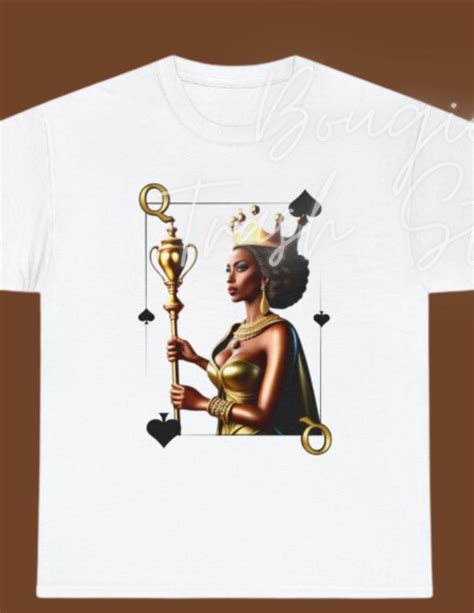 Queen Of Spades African American Goddess Graphic Tee Playing Etsy